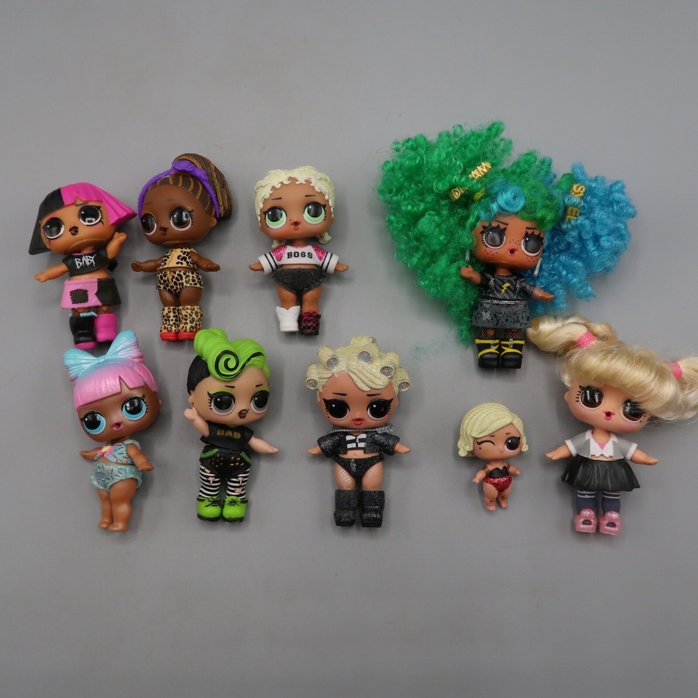 LOL Surprise Remix‎ Hair Flip Rebel 3 in Doll Mix Lot of 9